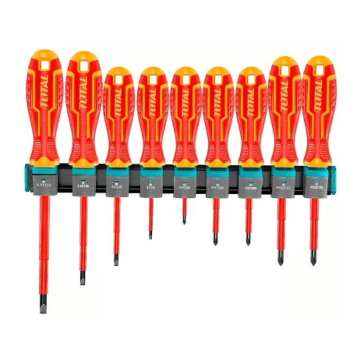 Set Destornilladores Eléctricos Aislado 9pcs Total Thtis596 1
