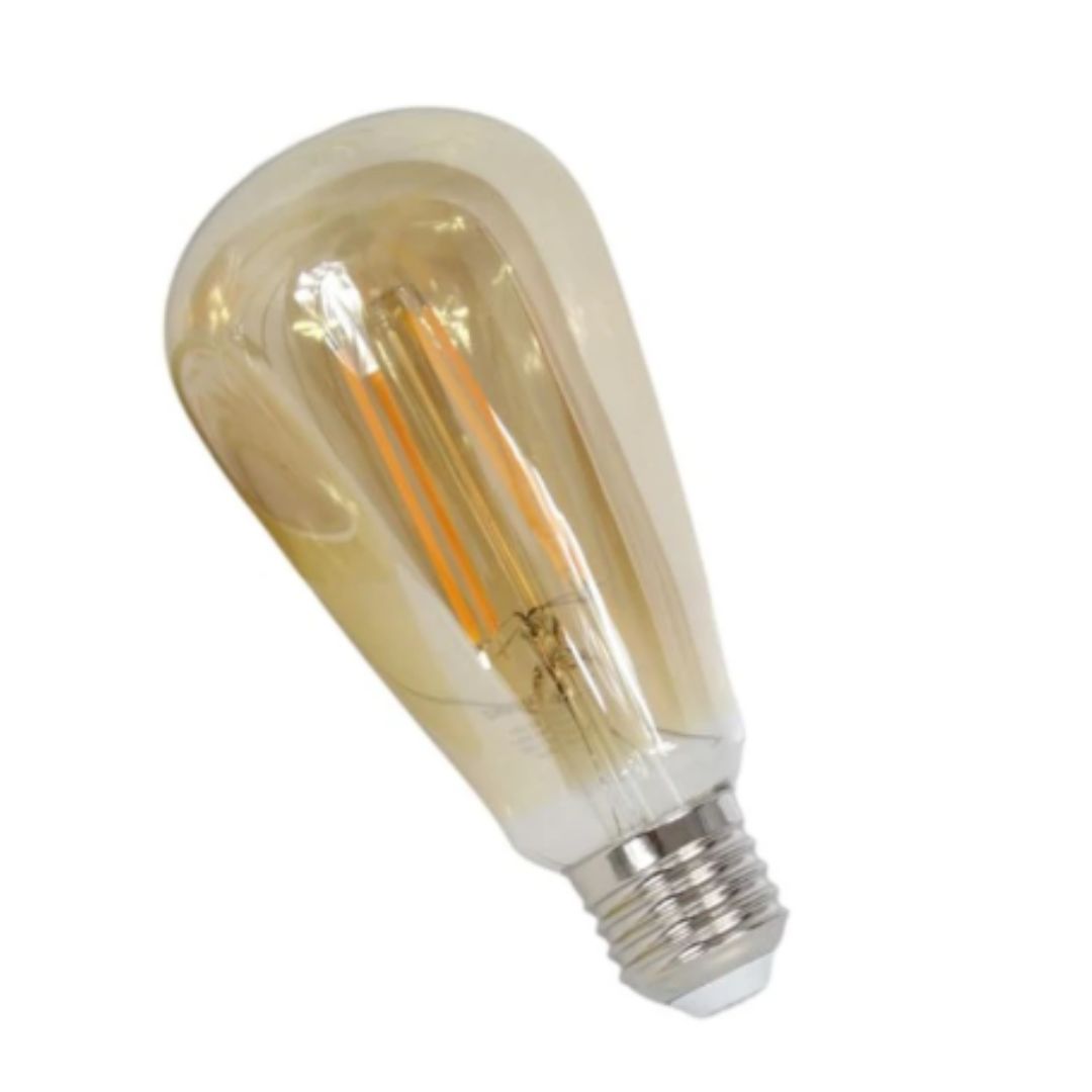 Ampolleta LED Filamento Vintage ST64 6W Luz Dia 6000K E27 Elfa 600lm