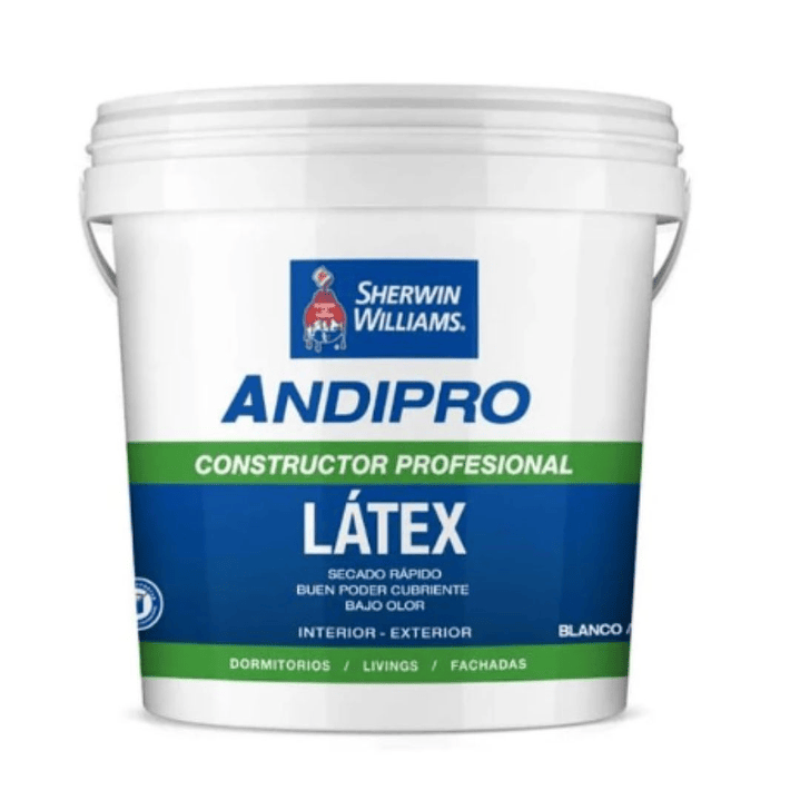 Látex al Agua Satinado - Color Blanco - Sherwin Williams - Formato Tineta 2