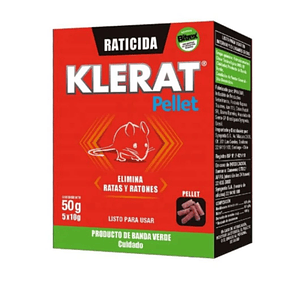 Veneno para Ratón Klerat® Raticida Pellets 50 gr