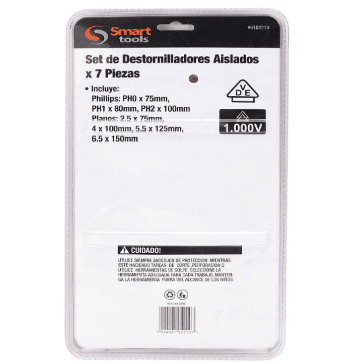 Juego Destornilladores PH/PL Aislados 7 PZS 1000V Smart Tools 2