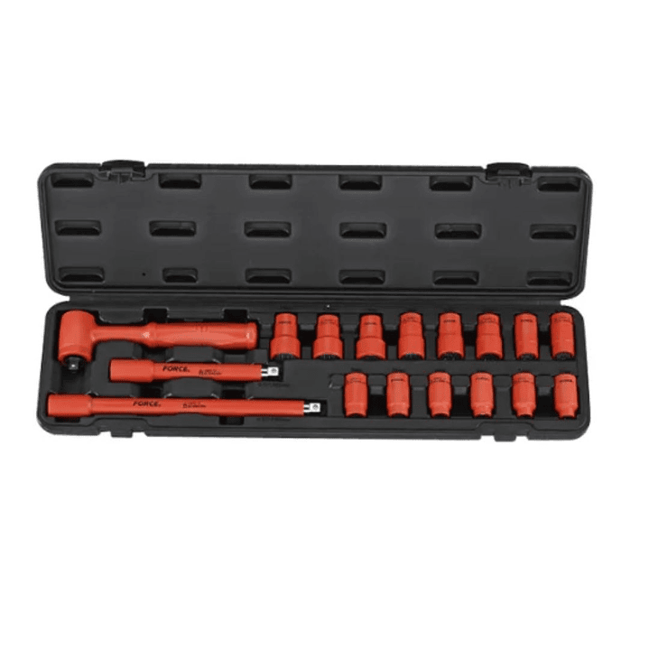 Juego de Dados Aislados Poligonales 3/8” 1000V – 17 Piezas FORCE 3173N 1