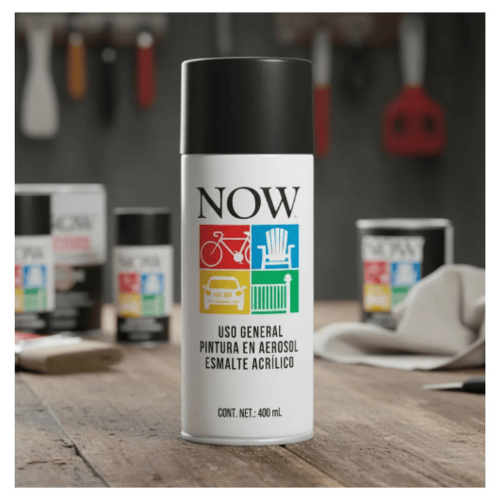 Pintura Acrílica en Aerosol NOW Uso General – Interior y Exterior | Secado Rápido 2
