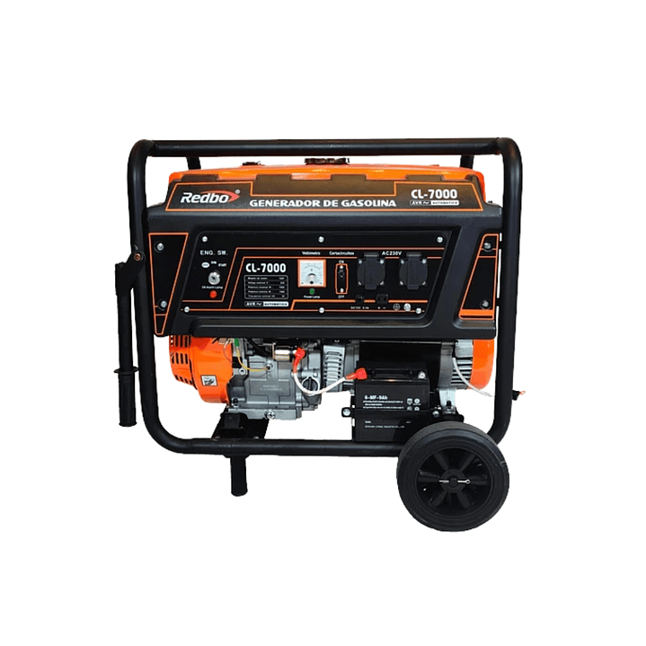Generador Bencinero Redbo CL-7000 con Partida Eléctrica – 7,5 kW Monofásico 1