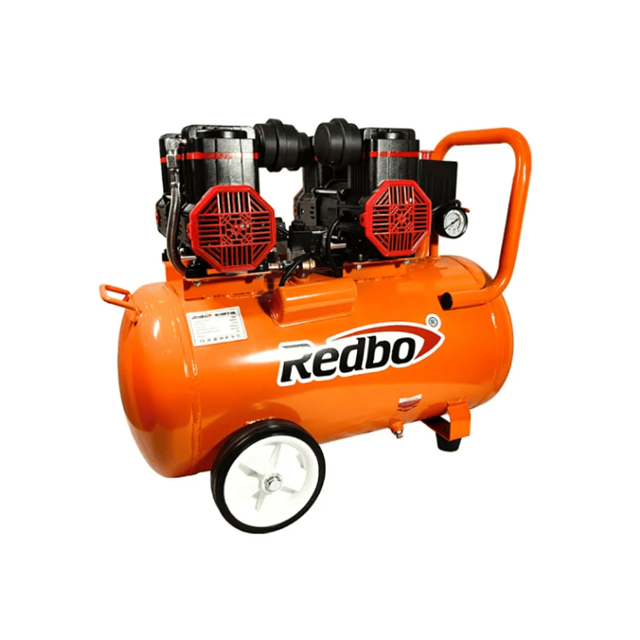Compresor de Aire Silencioso 50 Litros Doble Motor AC 1100*2 Redbo 3