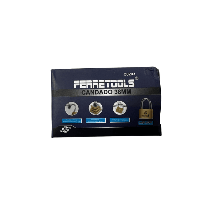 Candado de Seguridad 38 mm – Alta Resistencia con 3 Llaves 4