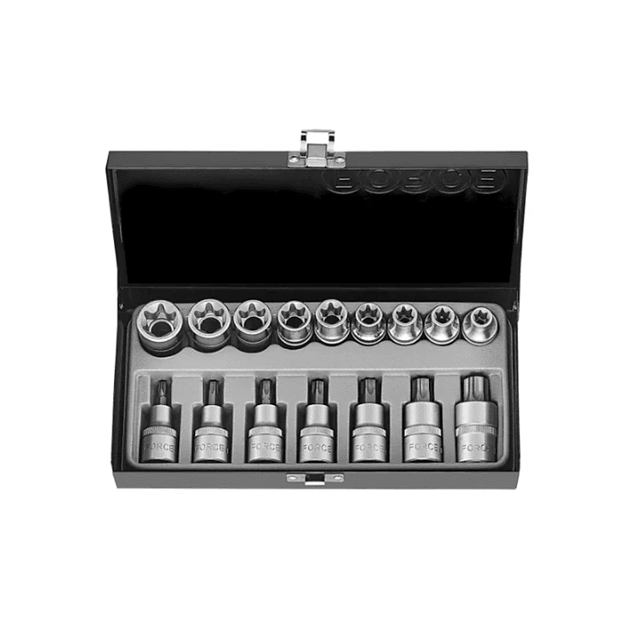 Juego de Dados Torx Hembra y Macho 16 Piezas Force (4171) 1