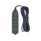 Alargador Múltiple 4 Tomas con Interruptor Negro | Extensión Eléctrica Certificada SEC - Miniatura 1