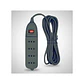 Alargador Múltiple 4 Tomas con Interruptor Negro | Extensión Eléctrica Certificada SEC - Miniatura 4