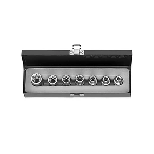 Juego de Dados Torx Hembra E10-E24 – 7 Piezas 1/2” Profesional Force (4071)