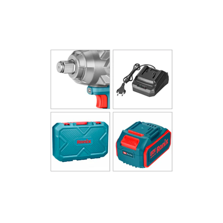 Llave de Impacto Inalámbrica Ronix 8675 20V – 1000 N·m 5