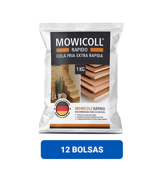 Mowicoll Rapido Extra rapida Bolsa 1Kg Cola Fria