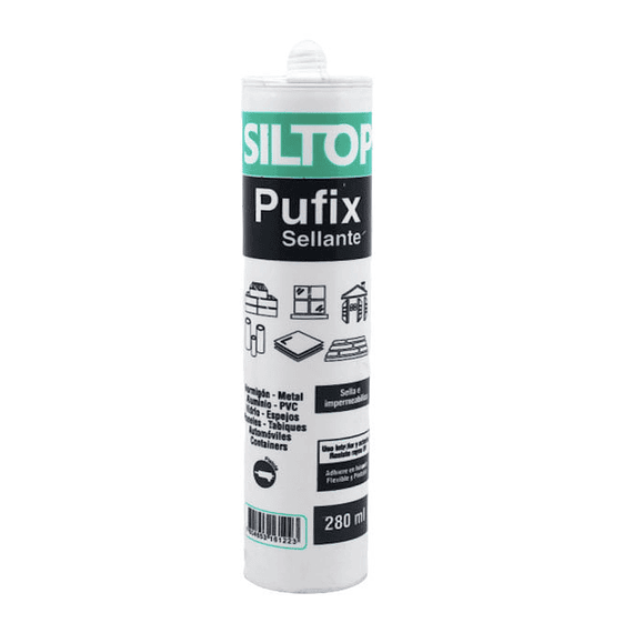 SILICONA PUFIX GRIS SILTOP