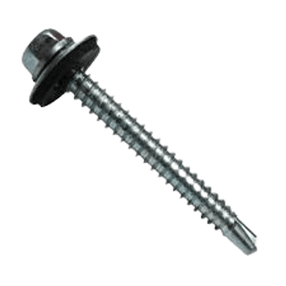 TORNILLO HEX P/BROCA C/GOLILLA ZINC 12 X 2