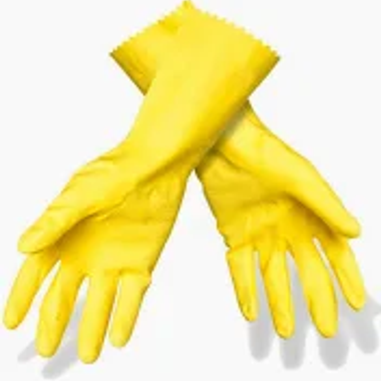 GUANTE DOMESTICO LATEX T/L AMARILLO 1