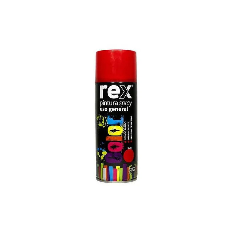 REX PINTURA SPRAY ACRILICA, ROJO, 400 ML 1
