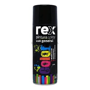 REX PINTURA SPRAY ANTICORROSIVO, NEGRO, 400 ML