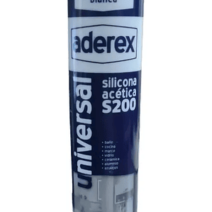 REX ADEREX SILICONA ACÉTICA, BLANCO, CARTUCHO 280 ML