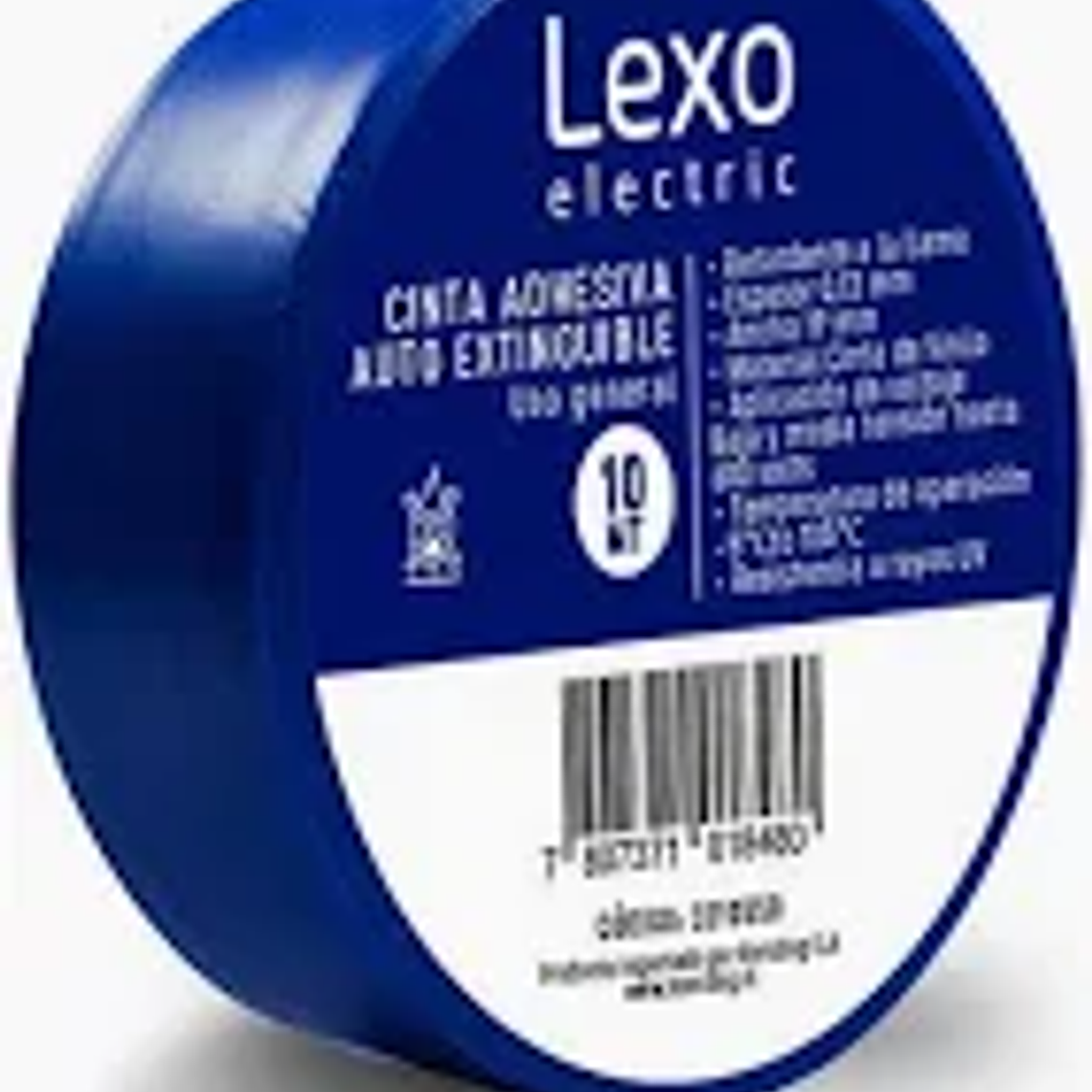 CINTA PVC AZUL 19MM., 10MTS. LEXO 1