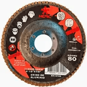 DISCO DE TRASLAPADO 115x22,23mm Gr.80 HEMIC