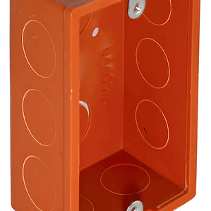 CAJA DIST. PARA LOSA, LISA C/OREJA METALICA 12 ENTRADAS