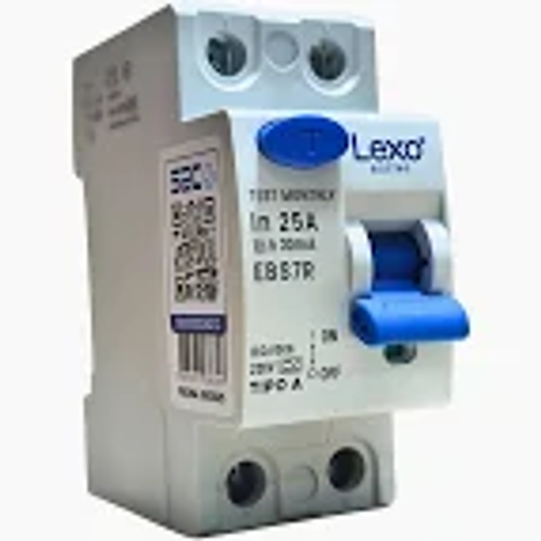 INTERRUPTOR DIFERENCIAL 2X25A, 30MA LEXO 1
