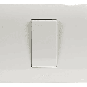 INTERRUPTOR SIMPLE 9/24 10A 250V BLANCO ARMADO LEXO