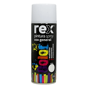 REX PINTURA SPRAY ACRILICA, BLANCO BRILLANTE, 400 ML