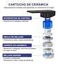 Llave Lavamanos Monomando Diseño Cuadrado Negro Mate - Miniatura 6