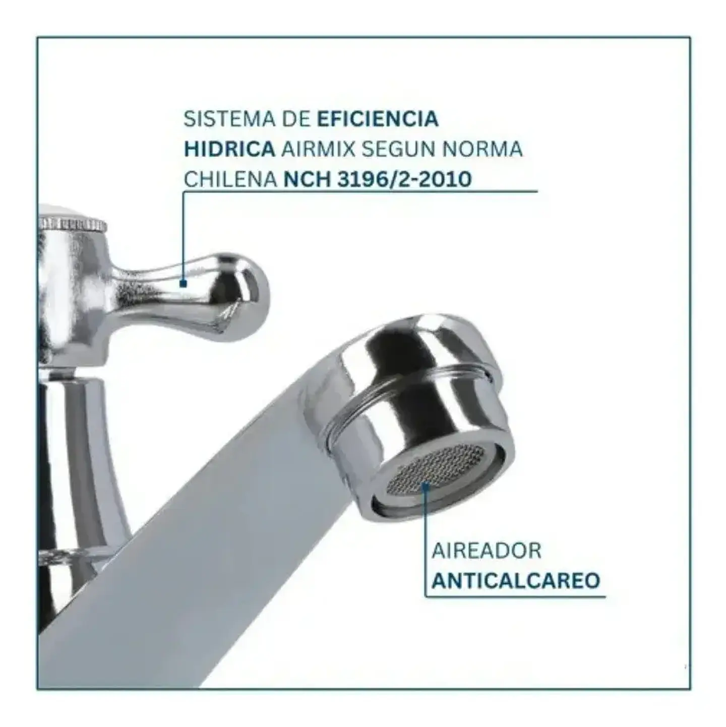 Llave Lavamanos Individual Tipo X Cruz 4