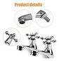 Llave Lavamanos Individual Tipo X Cruz - Miniatura 5