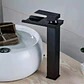 Llave Monomando Lavamanos Alta Cascada Negro Mate - Miniatura 6