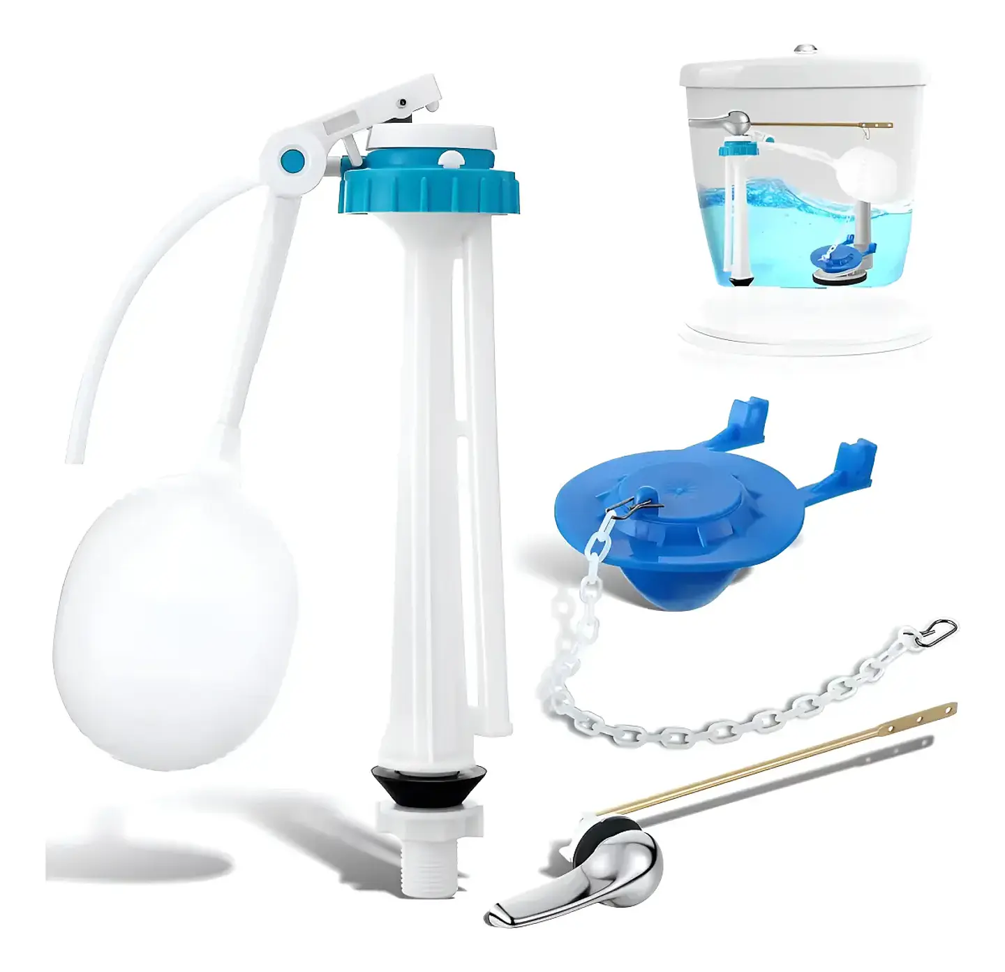 Kit de Reparación para Tanque de Inodoro con Válvula Universal 1