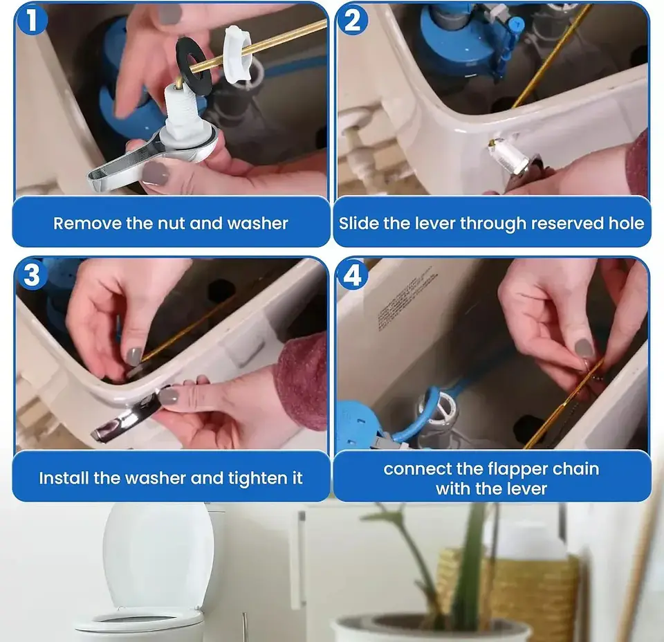 Kit de Reparación para Tanque de Inodoro con Válvula Universal 5