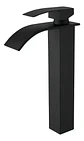 Grifería Baño Monomando Lavamanos Llave Grifo Acero Acabado Mate Color Negro - Miniatura 3