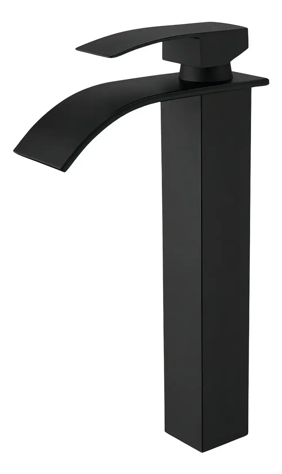 Grifería Baño Monomando Lavamanos Llave Grifo Acero Acabado Mate Color Negro 3