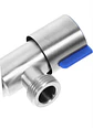 Llave Angular He-He 1/2 Acero Inoxidable Para Estanque y Bidet - Miniatura 3