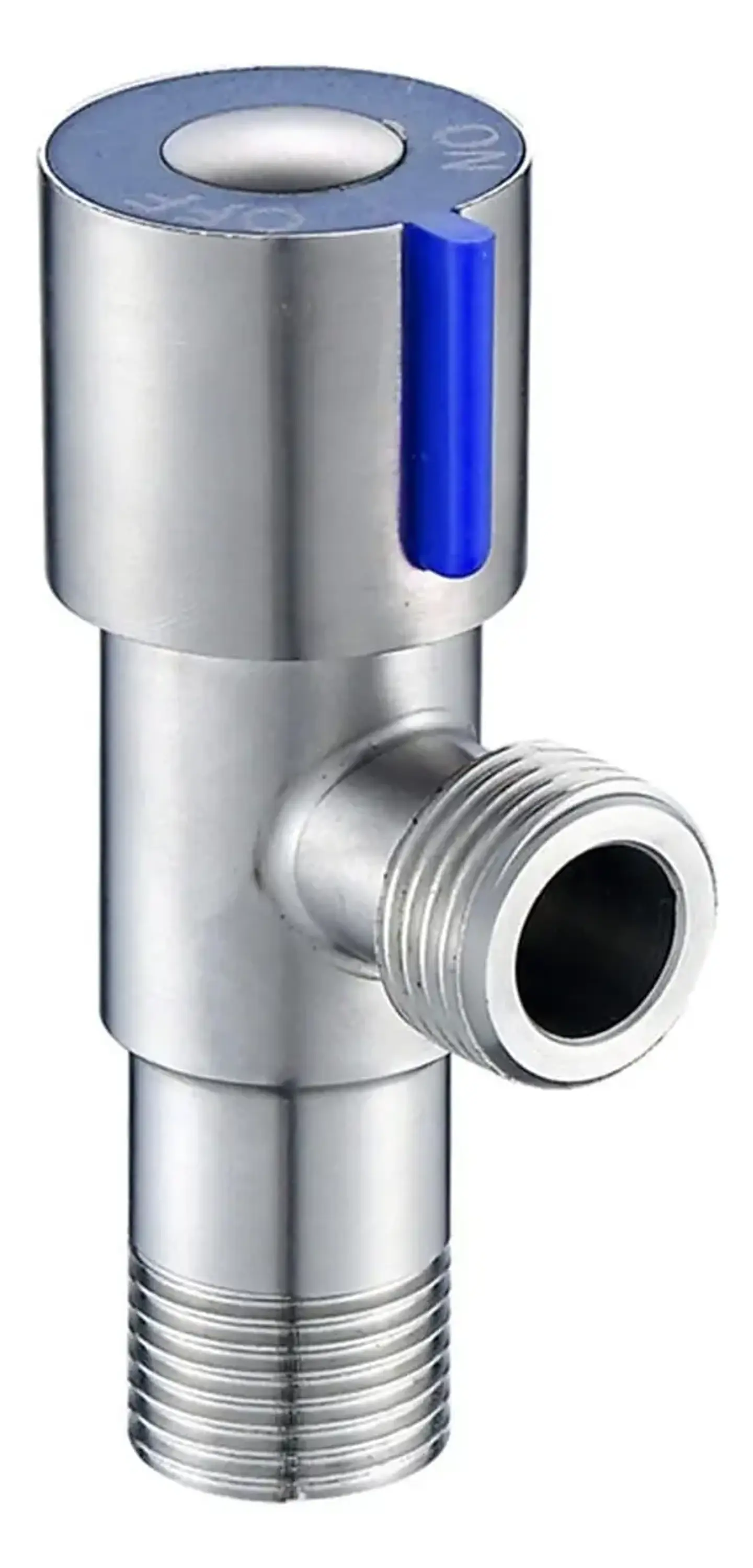 Llave Angular He-He 1/2 Acero Inoxidable Para Estanque y Bidet 2
