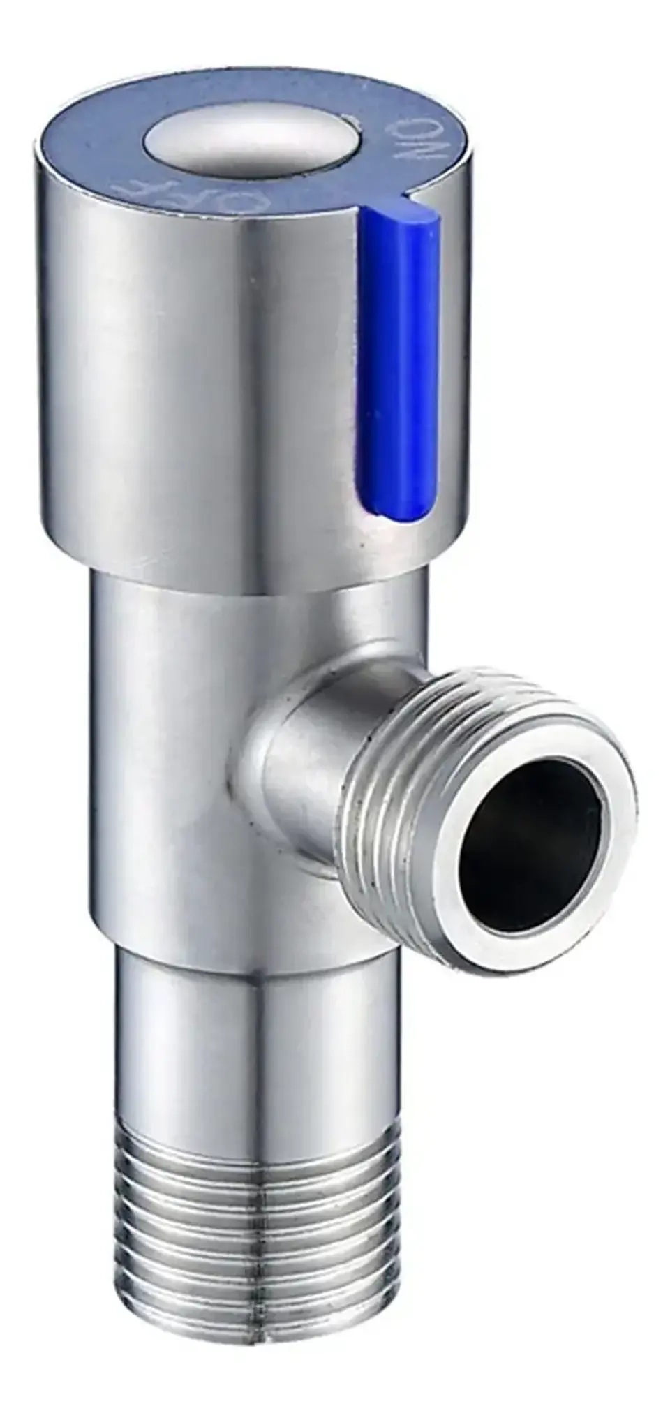 Llave Angular He-He 1/2 Acero Inoxidable Para Estanque y Bidet 2