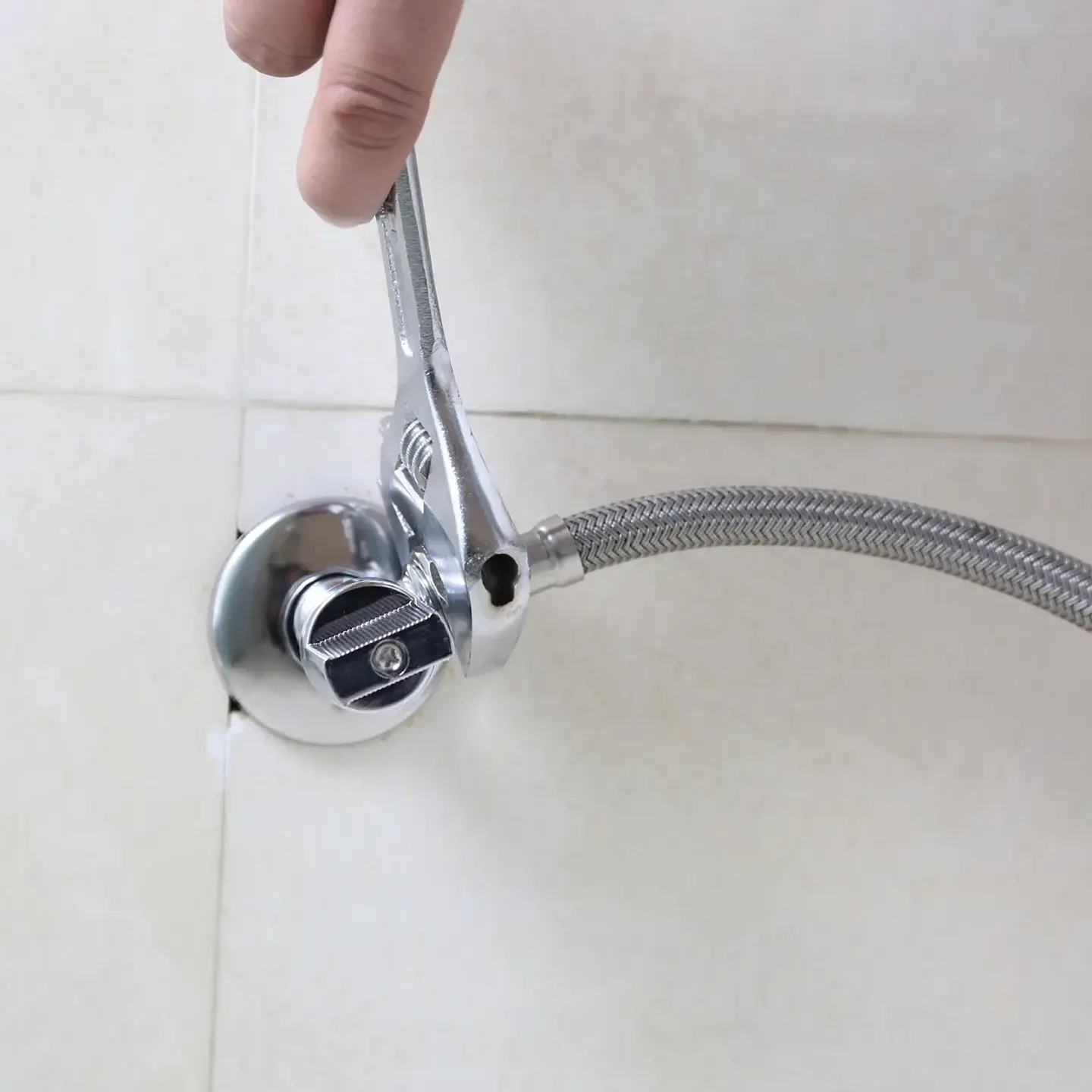 Flexible certificado 35cm Con Llave De Paso Angular 12 X 15.16 Baño WC 3
