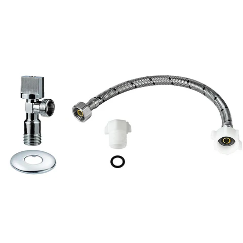 Flexible certificado 35cm Con Llave De Paso Angular 12 X 15.16 Baño WC