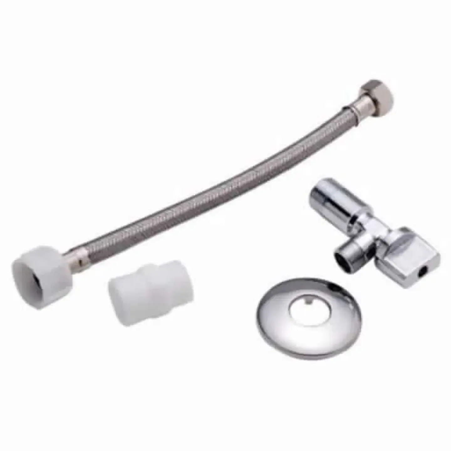 Flexible 30 cm Con Llave De Paso Angular 1/2 X 15.16 Baño WC 2