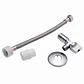 Flexible 30 cm Con Llave De Paso Angular 1/2 X 15.16 Baño WC - Miniatura 2