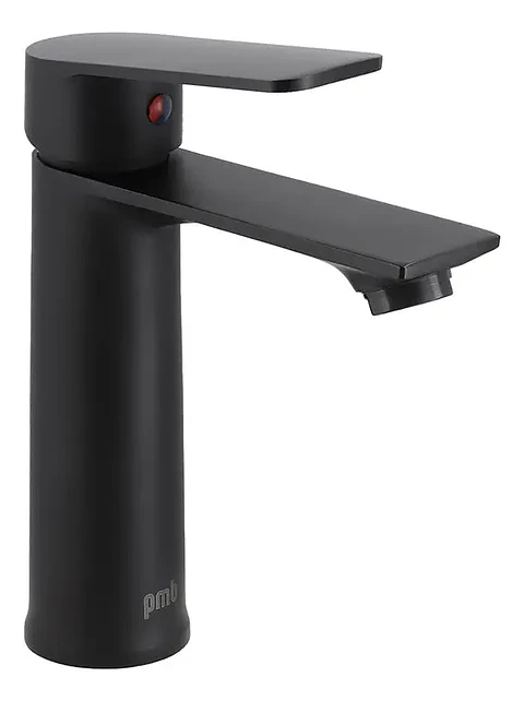 Llave Monomando Lavatorio Modelo Queens Pmb Color Negro Mate