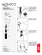 Llave Monomando Lavatorio Modelo Queens Pmb Color Negro Mate - Miniatura 6