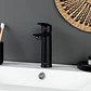 Llave Monomando Lavatorio Modelo Queens Pmb Color Negro Mate - Miniatura 8