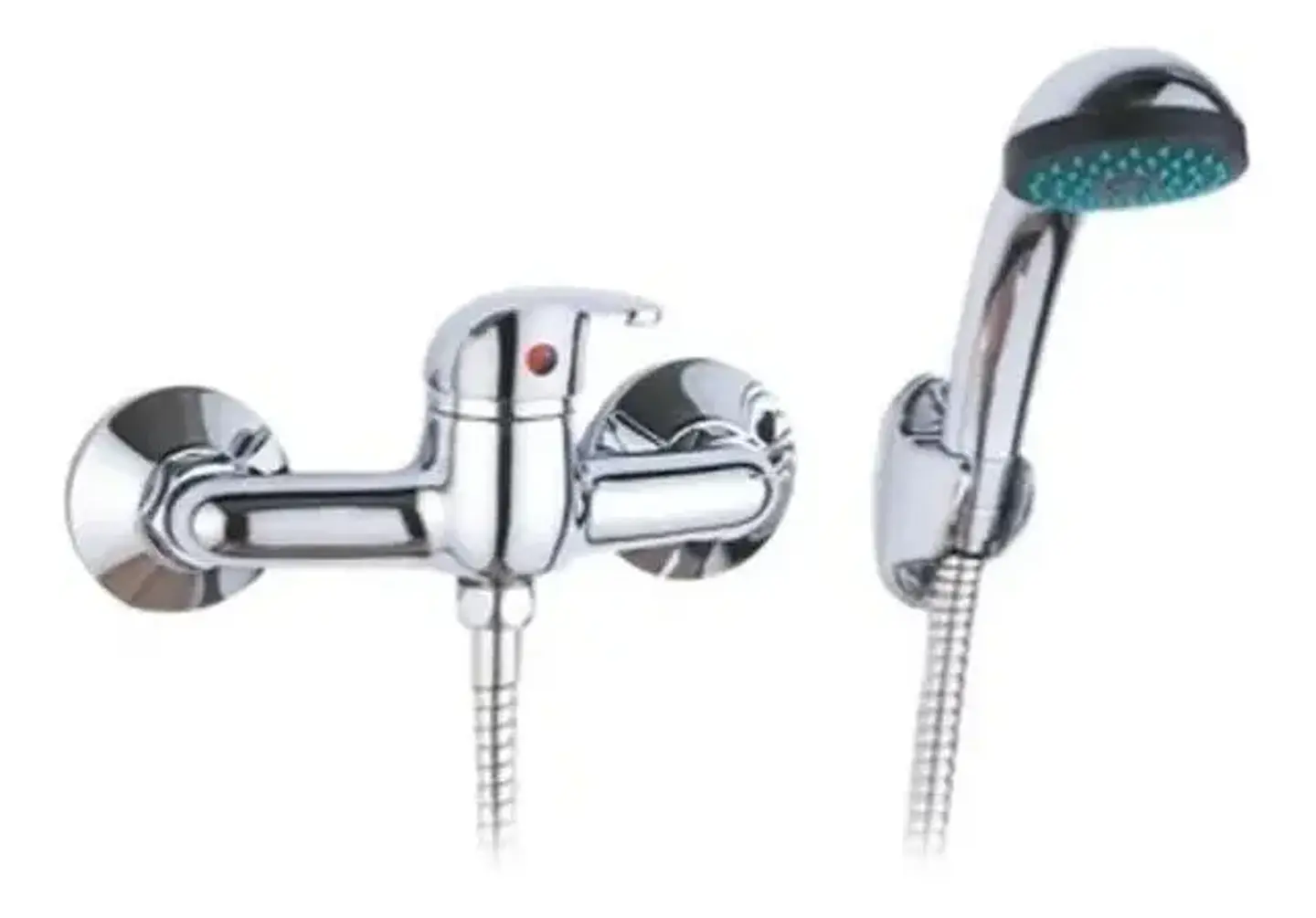 Llave Monomando Ducha Cromada Kit Completo 2