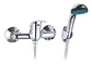 Llave Monomando Ducha Cromada Kit Completo - Miniatura 2