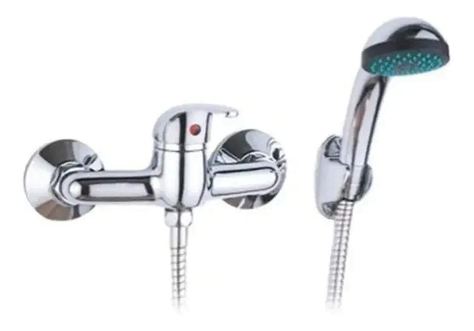 Llave Monomando Ducha Cromada Kit Completo 2