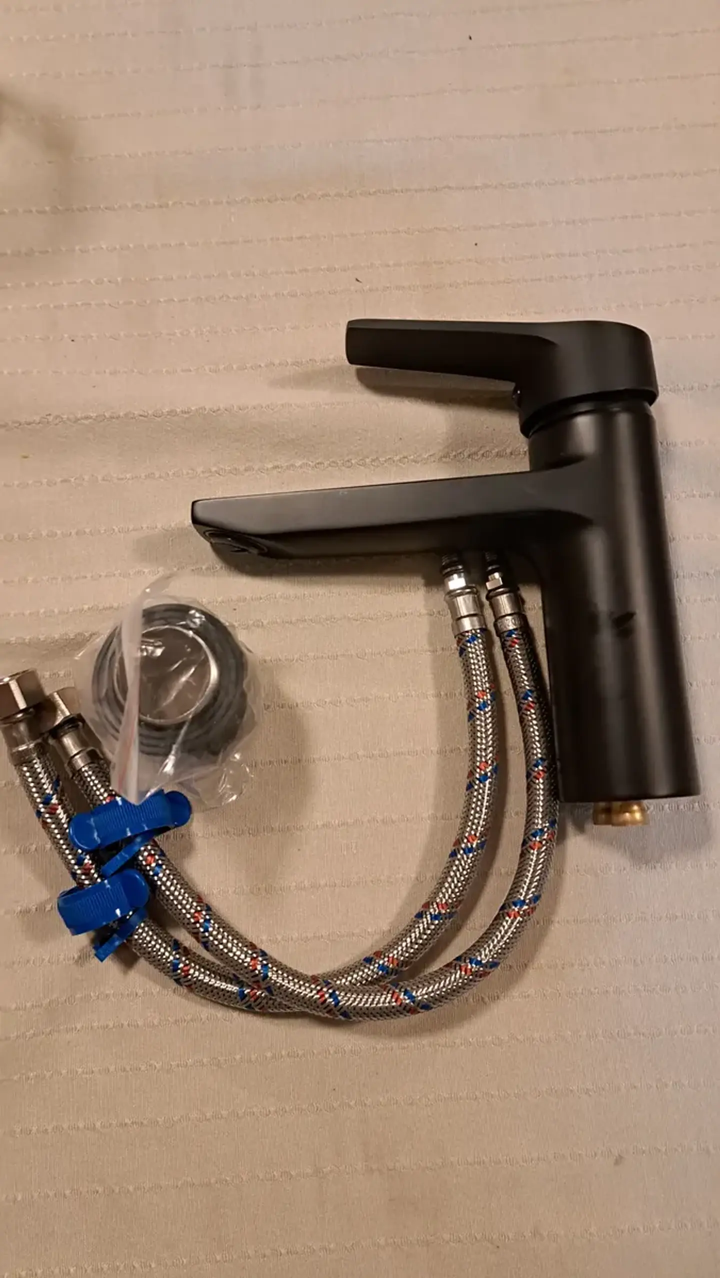 Llave Monomando Lavatorio Notte Acabado Negro Mate 3